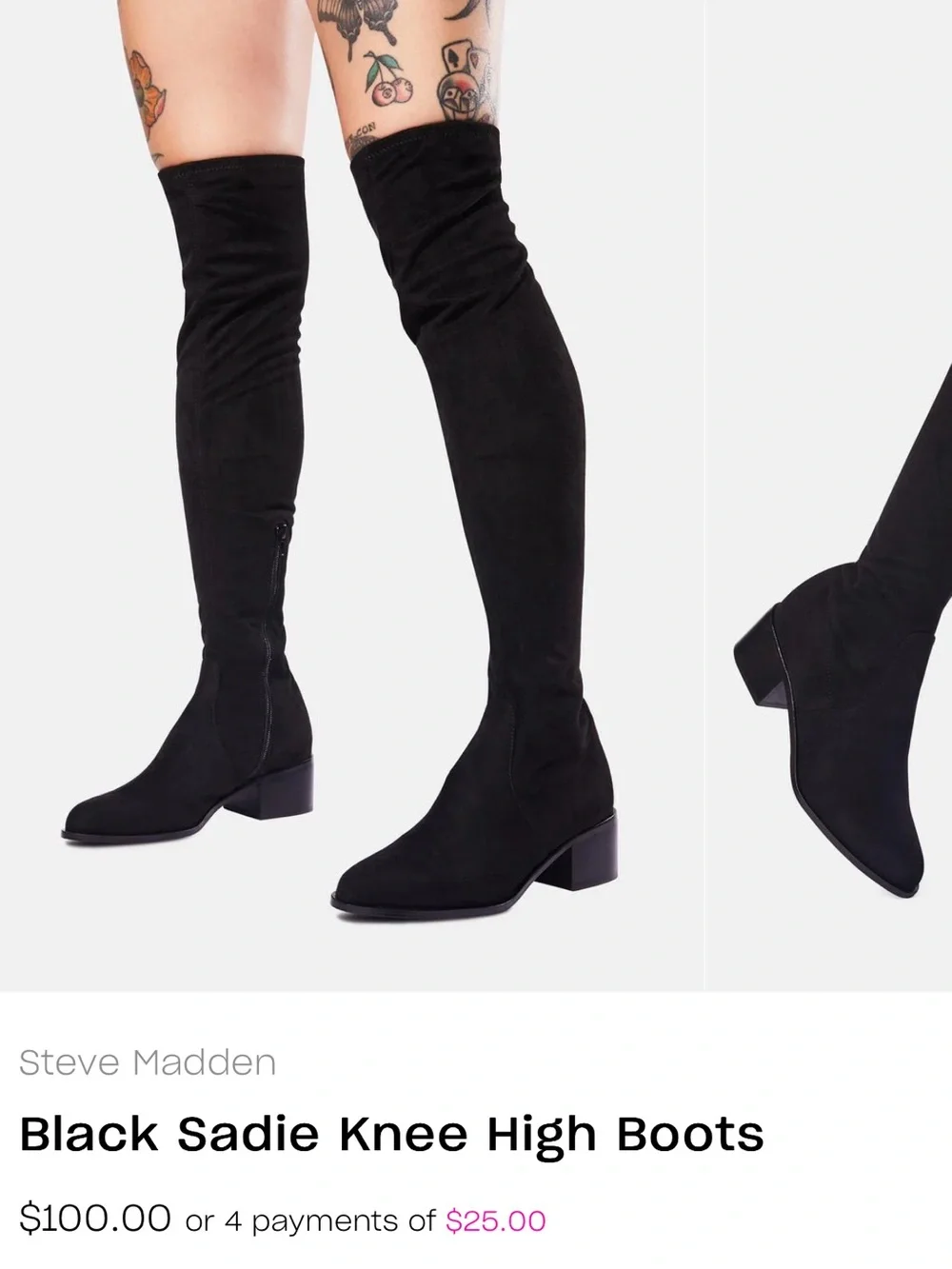Steve Madden Sadie Knee High Boots NEW sz 8